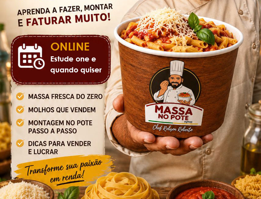Curso de Massa no Pote. Operação de Sucesso.
